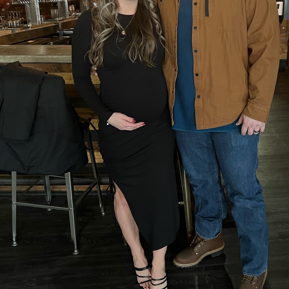 Black maternity dress